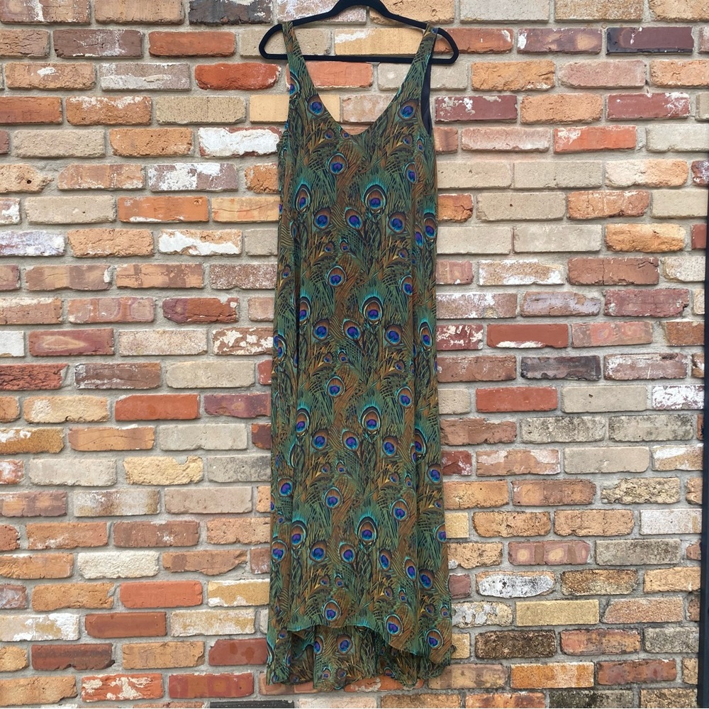 Show Me Your MuMu Peacock Maxi Dress—Size Small/Medium